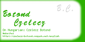 botond czelecz business card